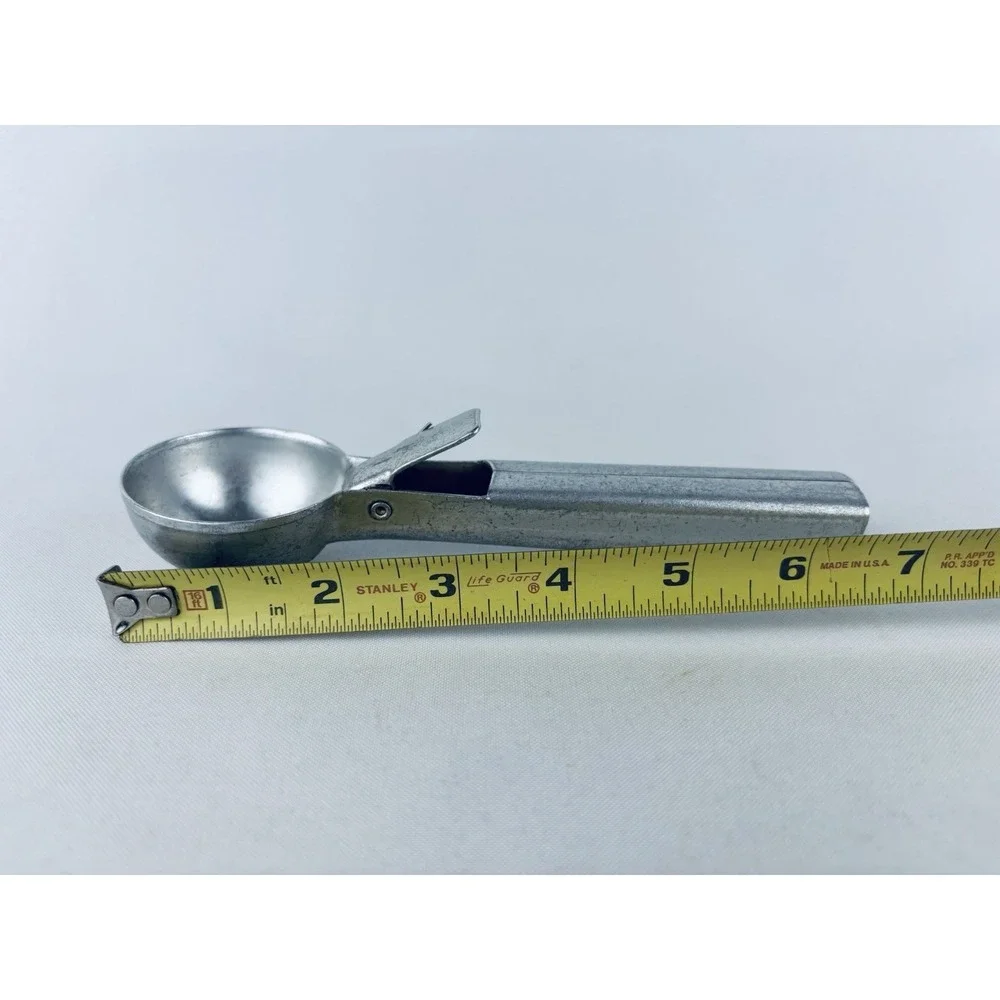 Vintage Ice Scream Meatball Scoop Aluminum Pat. No. 2756698 USA MCM 1950s 7